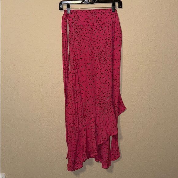 Ganni Skirt in Vibrant Pink with Black Accents 34 european - Picture 5 of 7